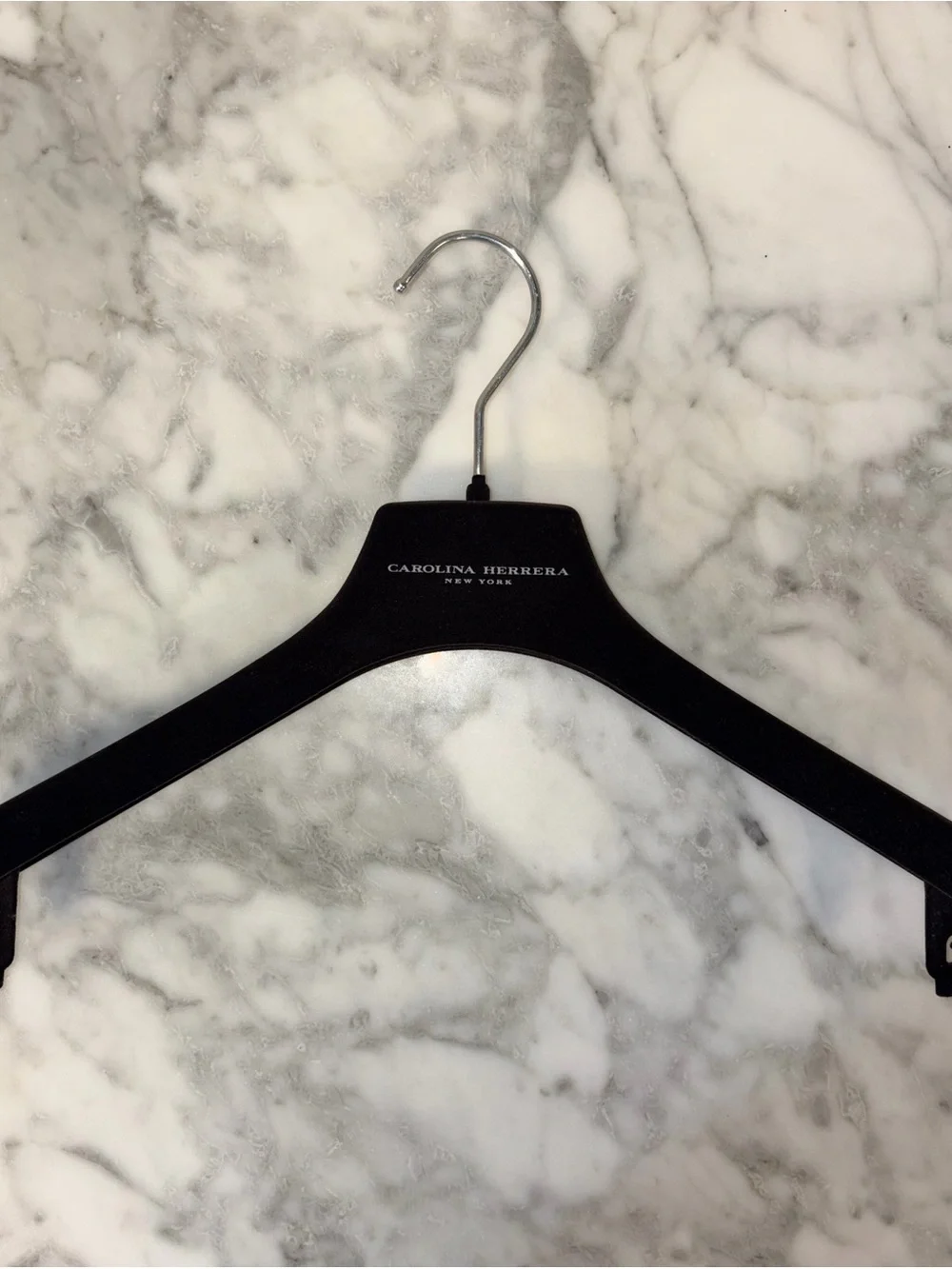 Authentic Carolina Herrera black velvet luxury hanger